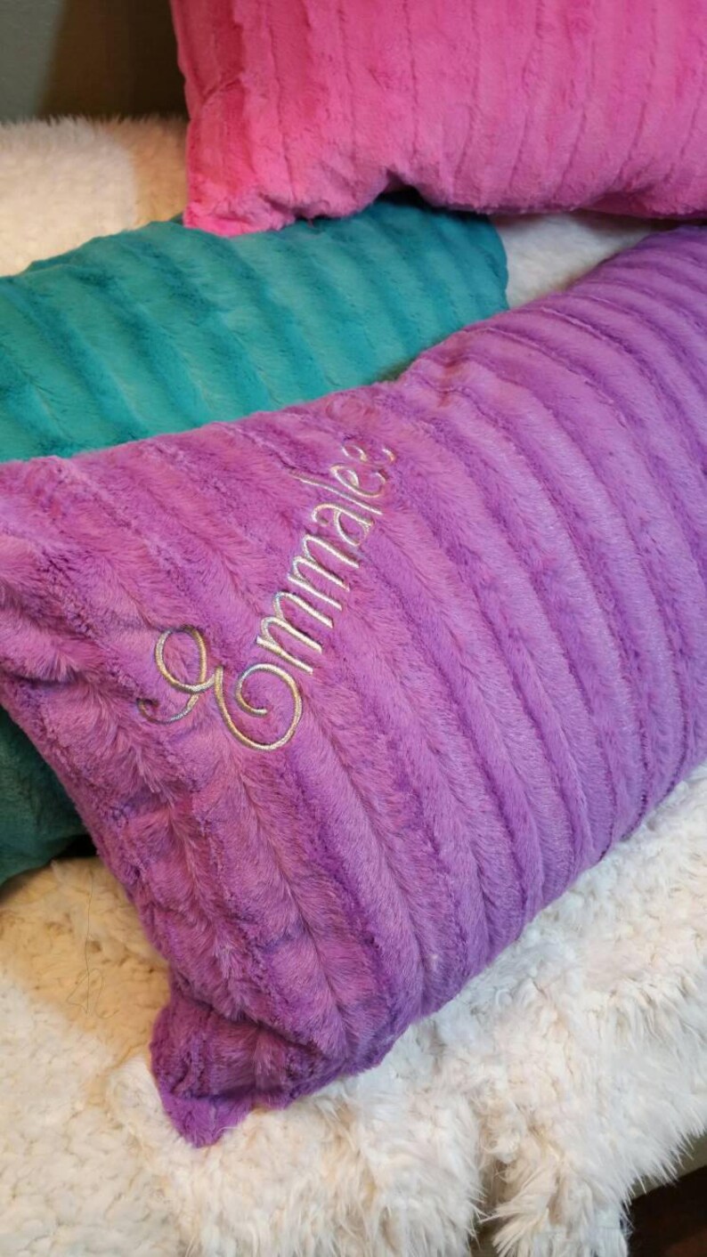 Purple Faux Fur Pillow Covers for Body Pillows King Size Bed Etsy
