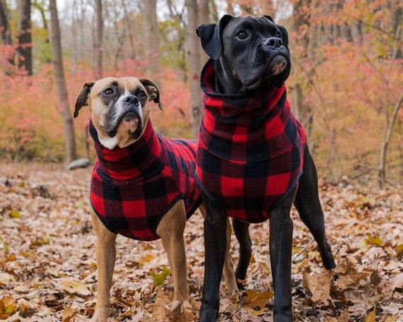 Red Buffalo Plaid Turtleneck Sweater 