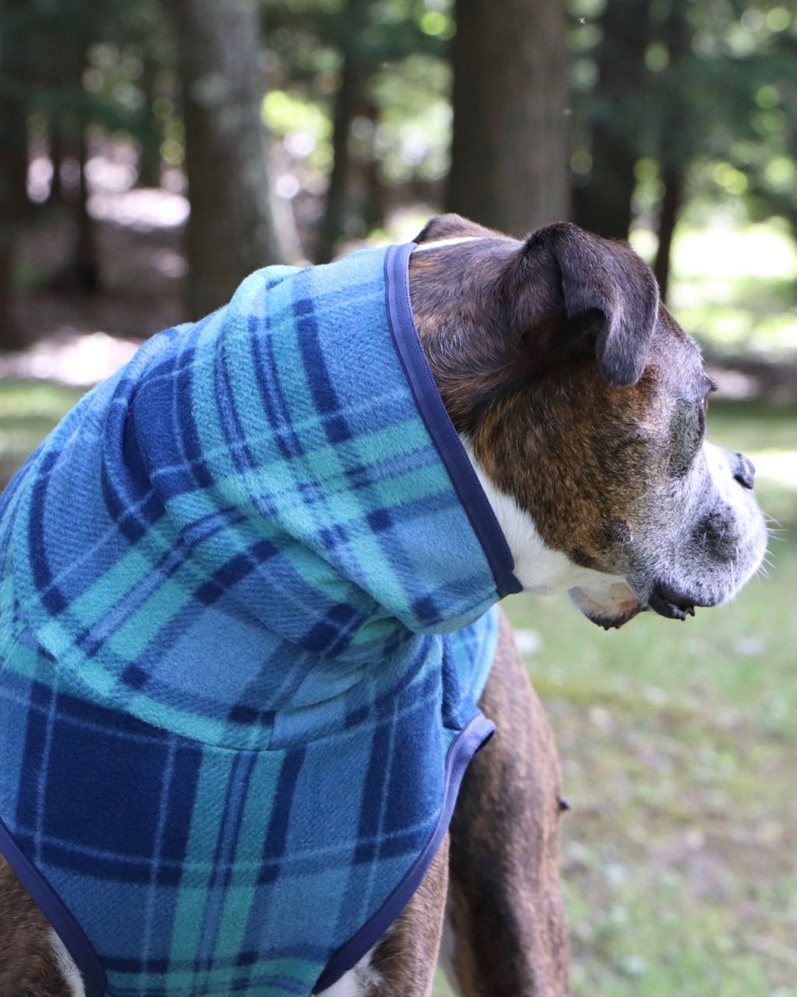 Plaid Dog Sweater Turtleneck Fleece Clothing for Dog Apparel Etsy