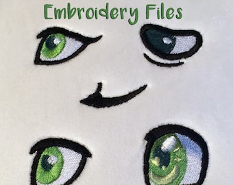 Eye Embroidery Files: Small Plush [.PES, .JEF, .SEW and more!]