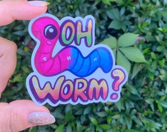 Oh Worm? Sticker