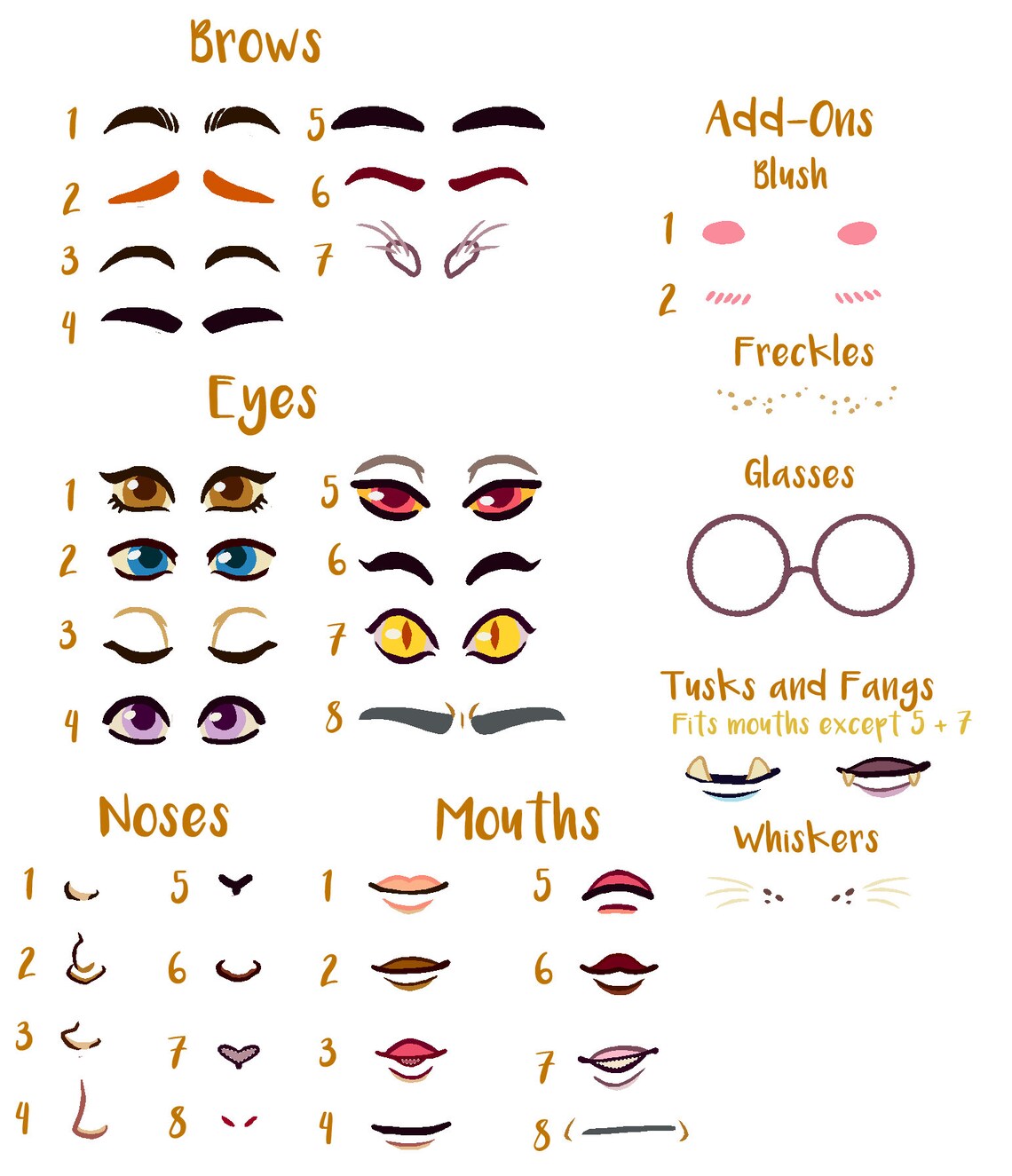 Mix and Match Face Embroidery Files - Etsy