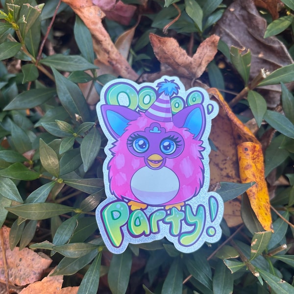 Furby Party Sticker