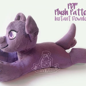 Small Dog/ Quad PDF Plush Pattern with Embroidery Files (2022)