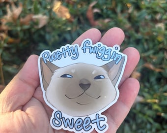 Pwetty Sweet Cat Sticker