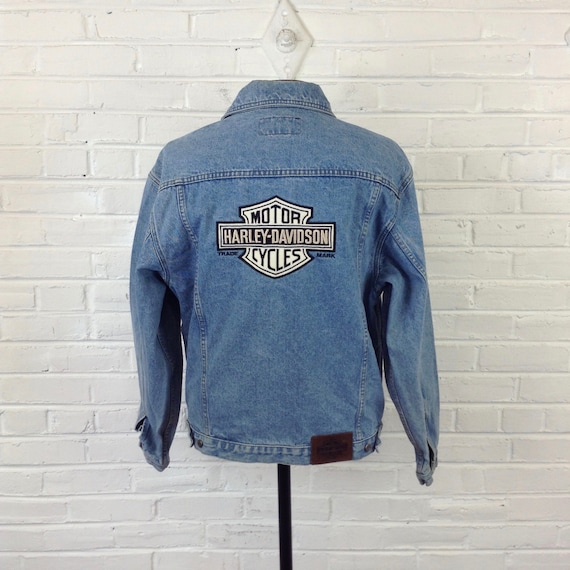 vintage harley davidson jean jacket