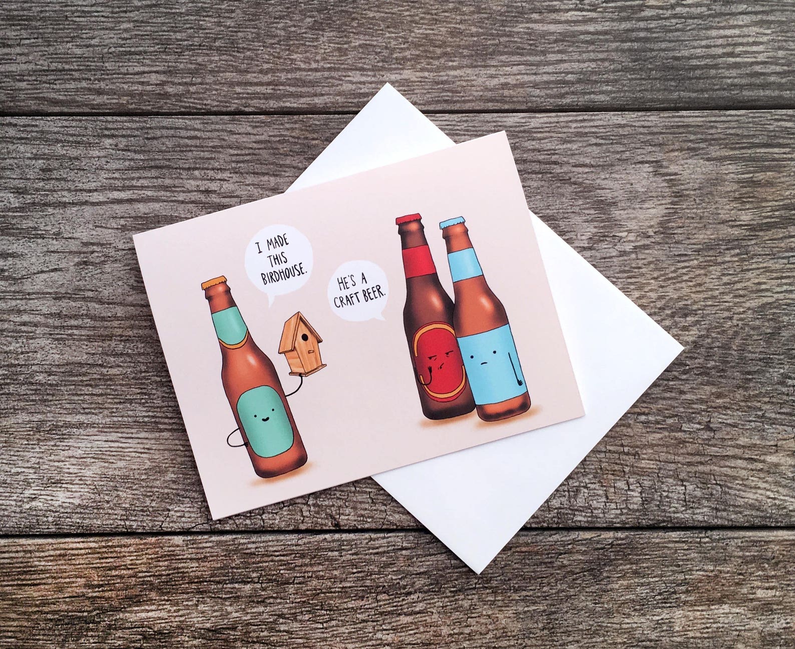 Craft Beer Greeting Card Etsy