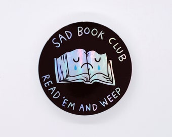 Sad Book Club Holographic Sticker
