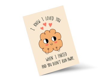 The Original I Love You and Your Farts Valentine Greeting Card