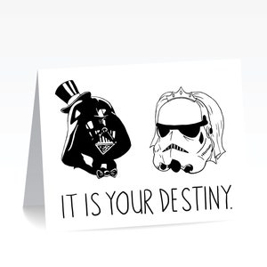 Star Wars Destiny Wedding Card