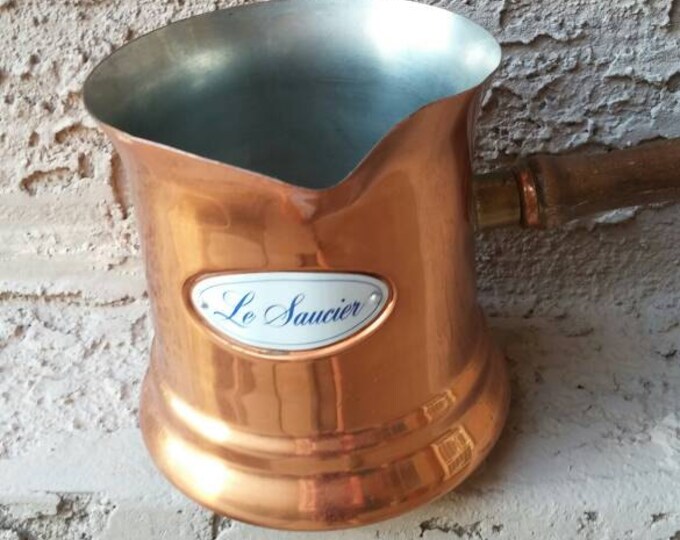 Vintage Teleflora French le Saucier Copper Tea Etsy