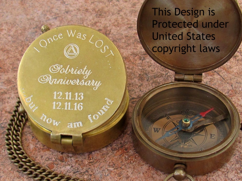 Engraved Compass Gift Gift for Men Gift for Husband Custom Etsy