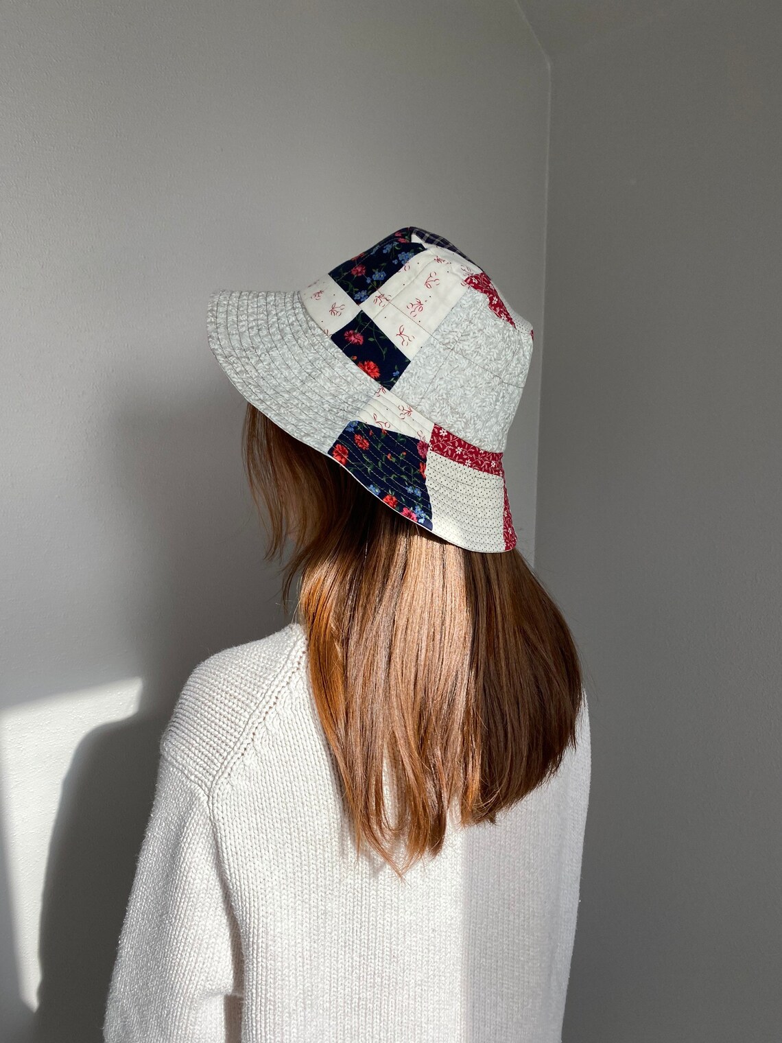 Handmade Reversible Quilted Bucket Hat. XXS. Etsy