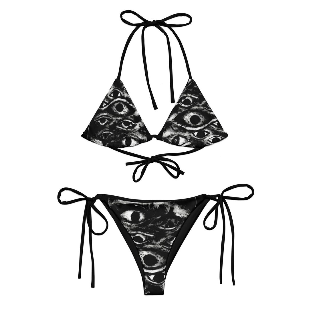 Gothic Eyeball String Bikini – Macabre Horror Swimwear Summer ...