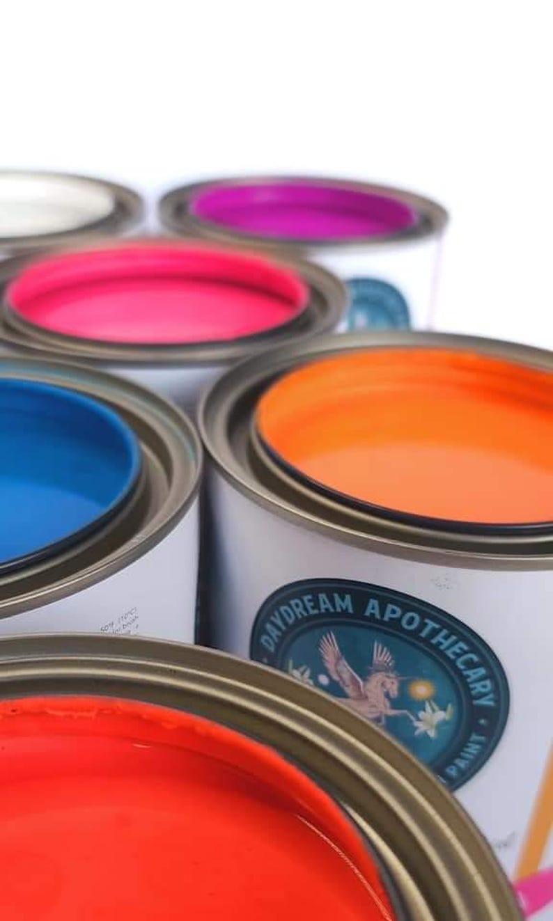 Sundance Neon Orange Paint, Furniture Paint, Crafting Paint, Daydream Apothecary, Chalk Paint image 8
