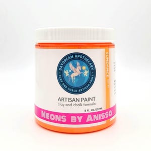Sundance Neon Orange Paint, Furniture Paint, Crafting Paint, Daydream Apothecary, Chalk Paint image 11