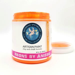 Sundance Neon Orange Paint, Furniture Paint, Crafting Paint, Daydream Apothecary, Chalk Paint image 12