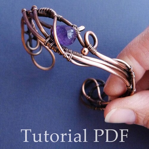 Wire Tutorial Bracelet Wire Weaving Without Soldering Copper Etsy