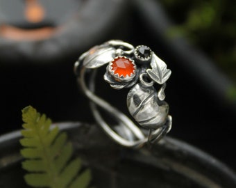 Pumpkin ring Halloween jewelry Fall ring handfabricated