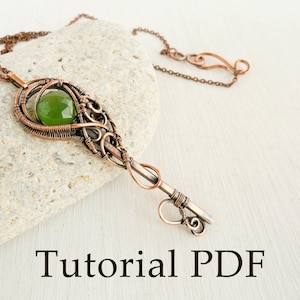 Wire Wrapped Key Pendant Tutorial – Copper Soldering DIY Jewelry Project (PDF)
