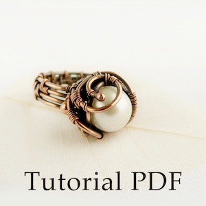 Draht gewickelt Tutorial Schmuck Tutorial Kupferring ohne Löten Wire Weave Tutorial DIY Projekt Wire Wikinger Ring Schritt für Schritt Anleitung