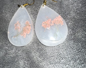 Teardrop resin earrings