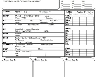 Nurse Report Sheet Version 2