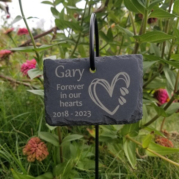 Pet Goat Memorial Garden Sign with Hanging Stake - Honor Your Beloved Goat or Sheep