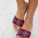 Espadrilles, Handmade Sandals,Boho Wedges, Boho Sandals, Flatforms, Rope Sandals, Pom Pom Sandals, ''Dharma'' 