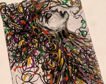 Mental Health Art | Expressionist Original Acrylic Painting