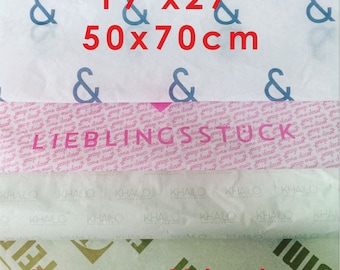 Impresión de logotipo personalizado PAPEL DE SEDA 19x27", envoltura de regalos, papel de regalo, manualidades con papel, embalaje minorista, suministros para manualidades,