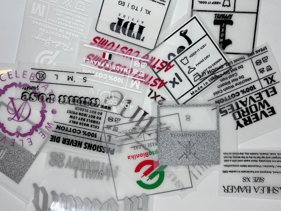 Custom Iron-On Heat Transfer Labels: Tagless T-Shirt Clothing Labels