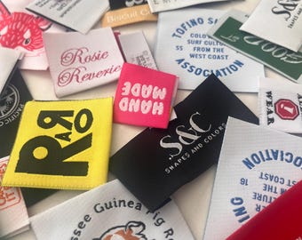 Custom Woven Clothing Labels, Damask HD Quality, Custom Patches,
