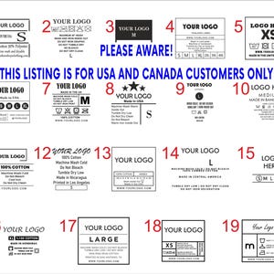 Custom Full Color Heat Transfer Neck Labels, Tagless Shirt Branding image 3