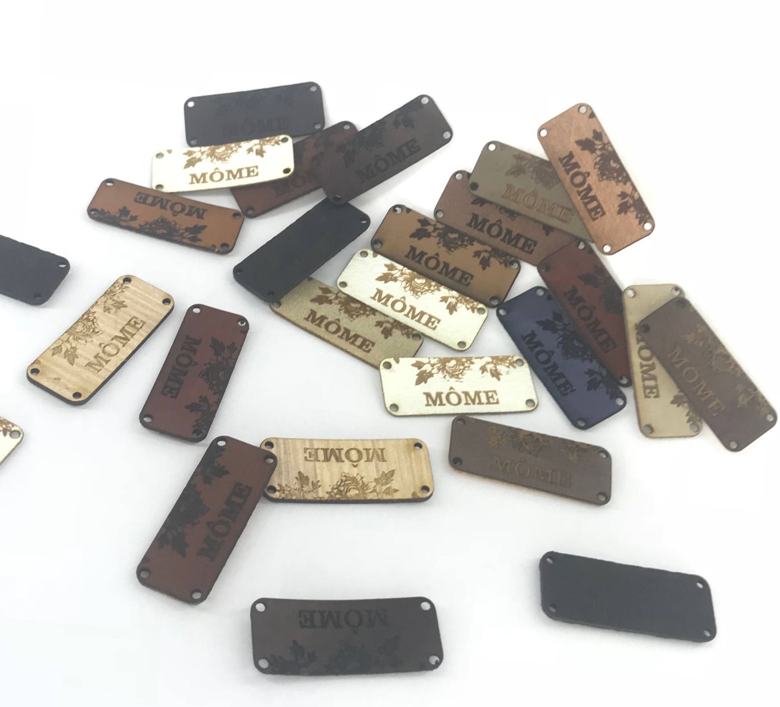 Leather Labels for Handmade Items 50pcs. Personalised PU Etsy