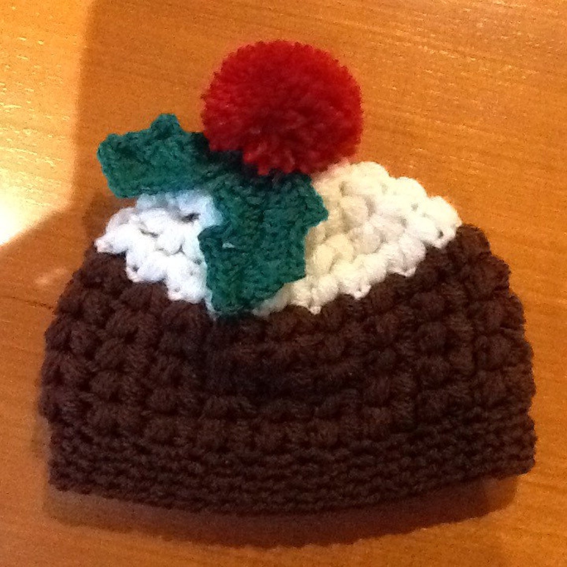 Novelty Christmas Pudding Hat. Winter Baby Christmas Hat Etsy Canada