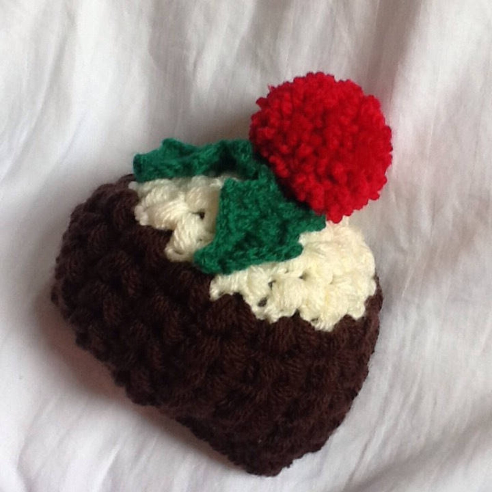 Novelty Christmas Pudding Hat. Winter, Baby Christmas Hat, Pudding Hat