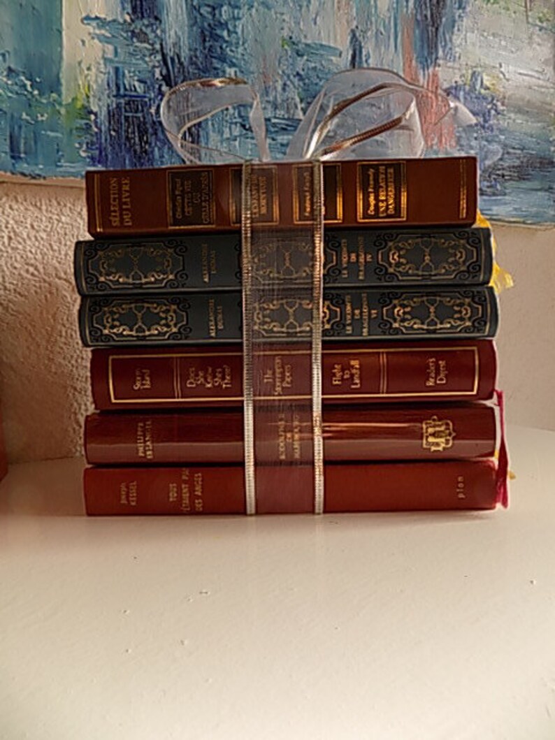 Decoration book French and English literature gift idea Etsy