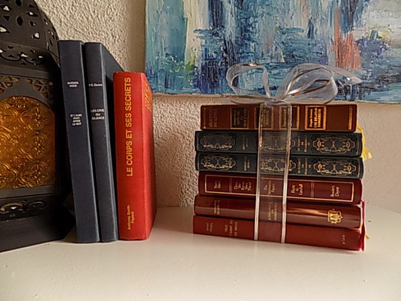 Decoration book French and English literature gift idea Etsy