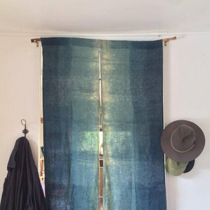 Linen Noren Made to Order - Dyed with Natural Indigo