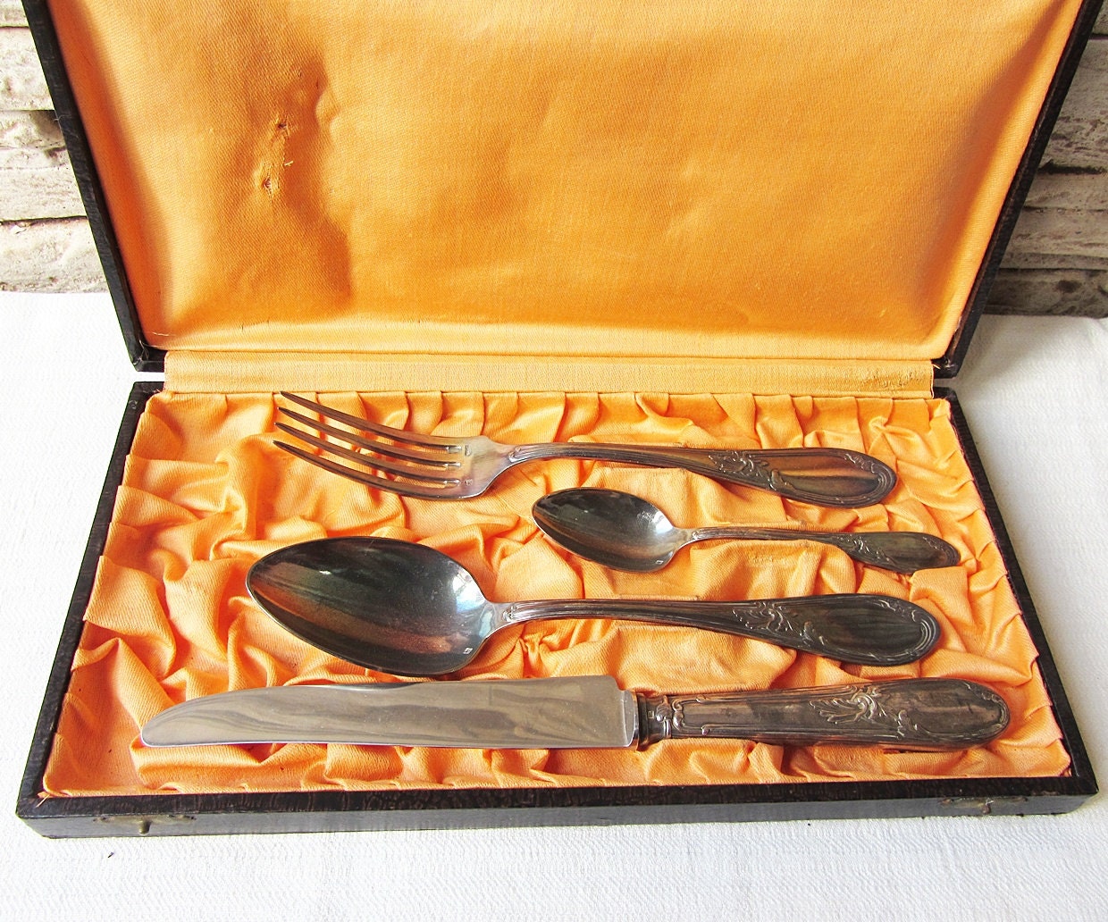 French Vintage Boxed Cutlery Set Travel Set Antique Fork Etsy