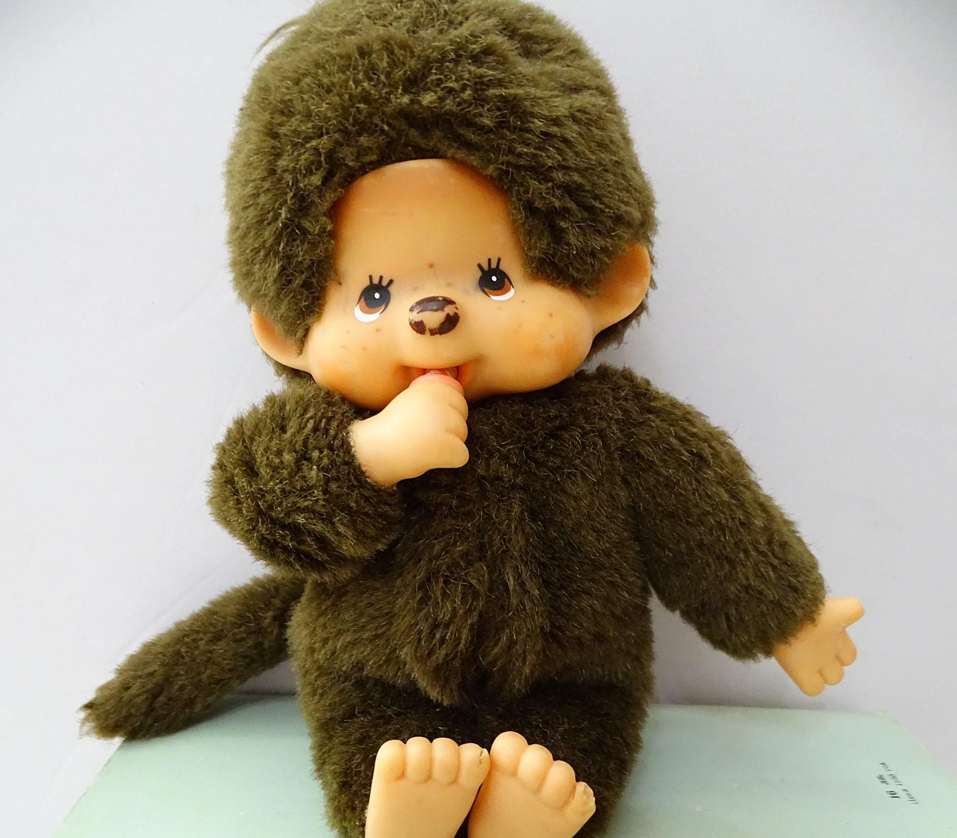 monkichi 1960年代 ALGHA OCTAGON Vintage Sekiguchi Monchhichi Retro Doll Monkey Doll Plush Mochichi