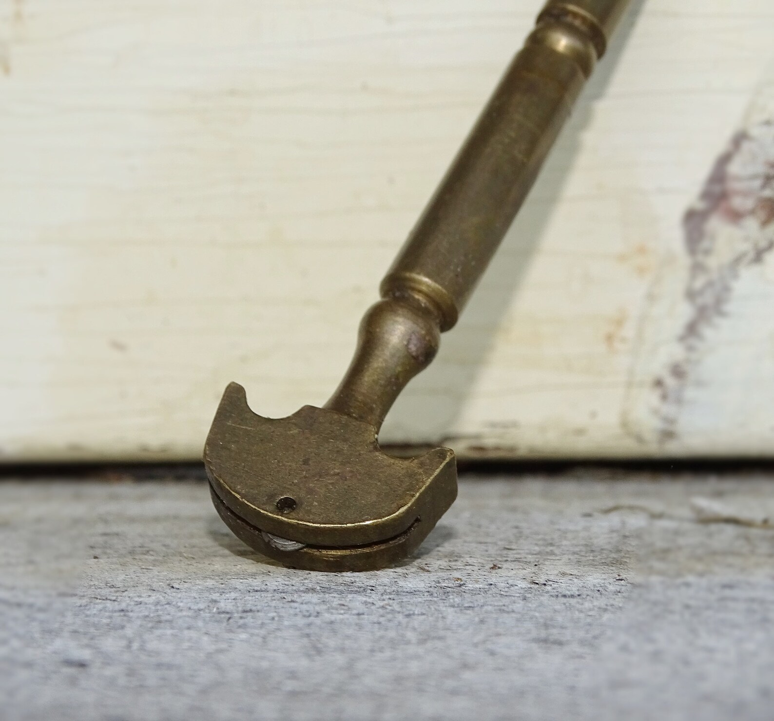 Vintage Brass Glass Cutter With Screwdriver Antique Cutting Etsy