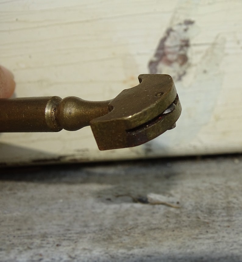 Vintage Brass Glass Cutter With Screwdriver Antique Cutting Etsy