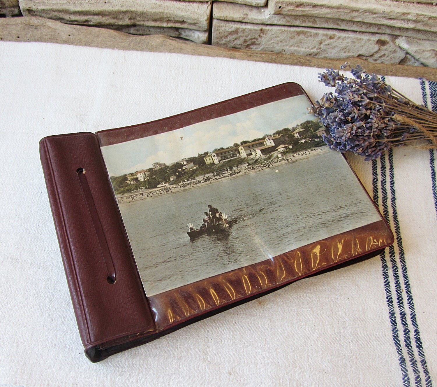 Vintage Handmade Leather Photo Album Retro Wedding Album Etsy