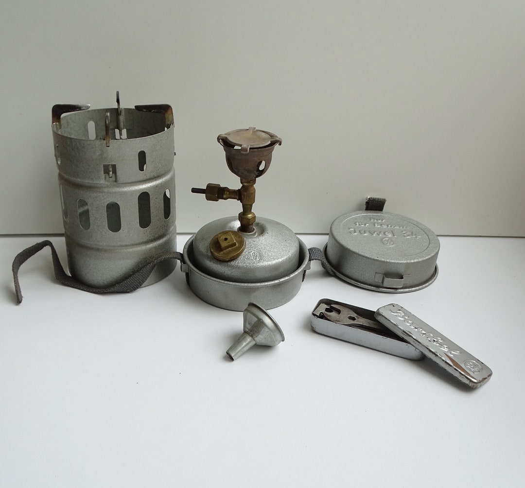 Vintage Gasoline Stove Gustav Barthel in Original Box, German Military