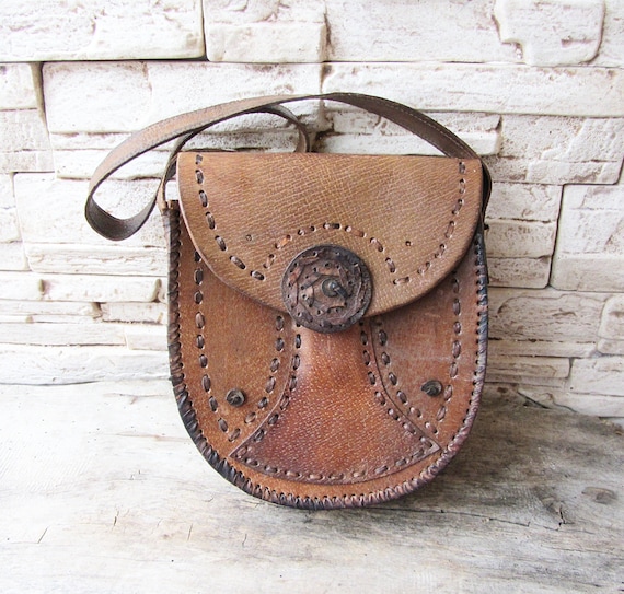 TascheLedertasche Damen Vintage 70er JahreRetro AccessoiresHippie UmhängetascheLedertascheLeder vNnm80wO