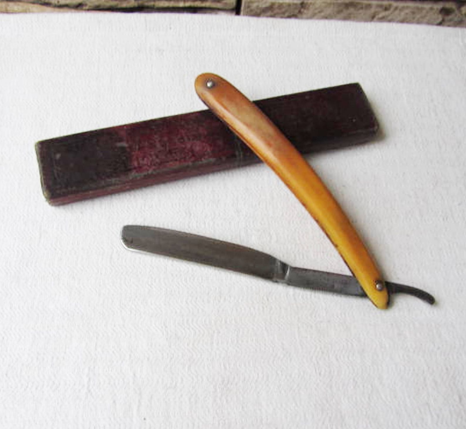Very Rare Vintage Straight Razor Solingen 172 F.adams and Eve German ...