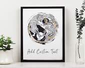 Yin Yang Tiger and Dragon Print