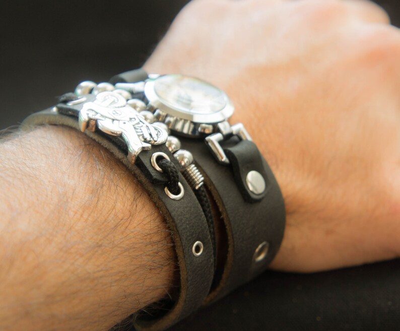 Christian Biker Bracelet Motorcycle Fashion Accessories Etsy